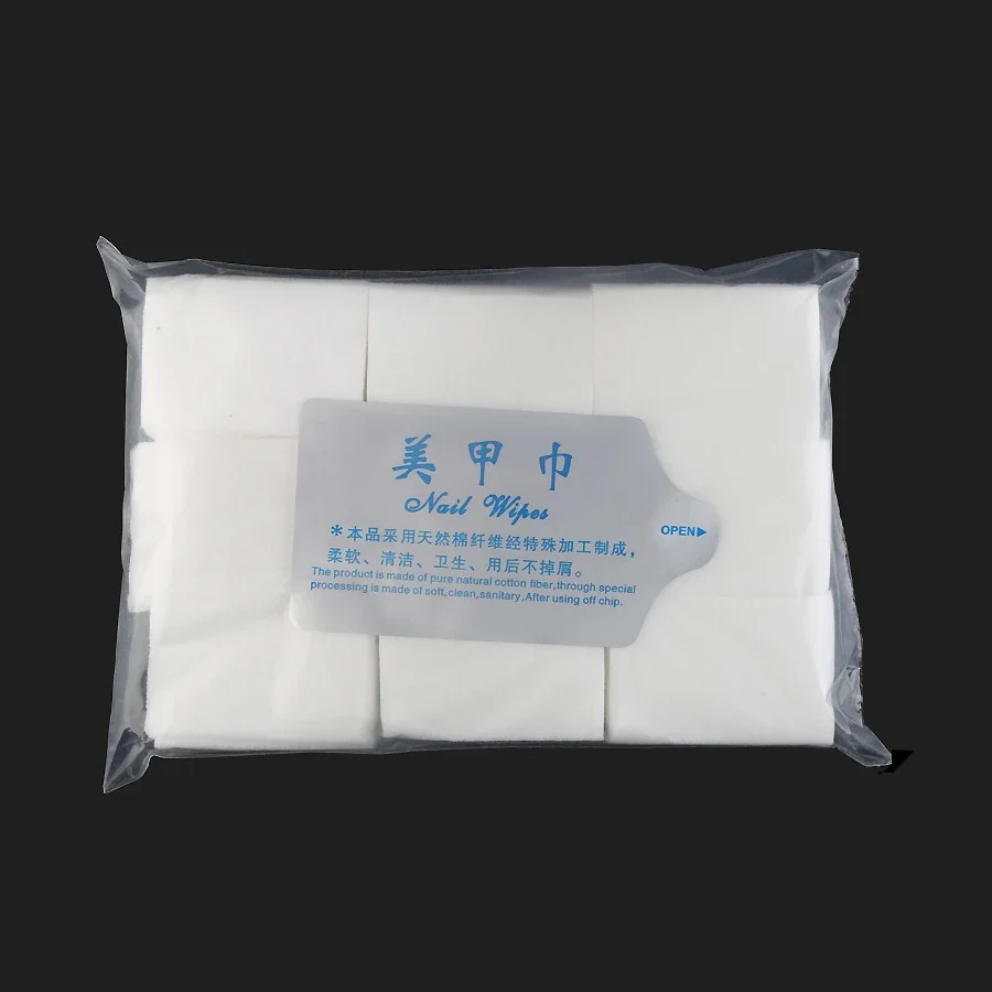 600Pcs Soft Nail Polish Remover Pads Durable Quick & Efficient Nail Care Wipes for Manicure & Pedicure Cleaning