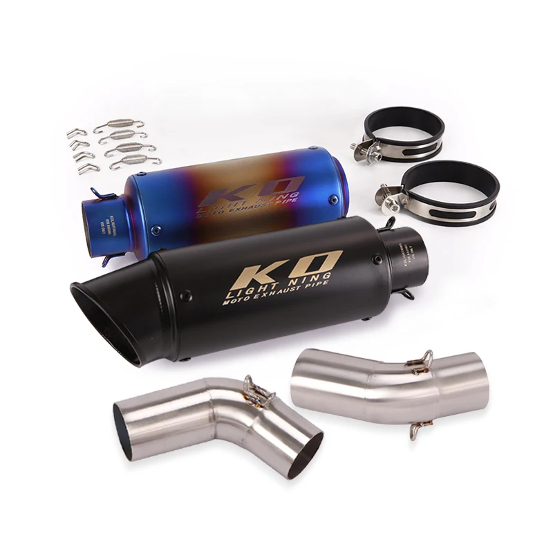 For Ducati Monster 696 695 795 796 1100 Motorcycle Exhaust Pipe Escape Muffler Mid Pipe Removable Db Killer A Pair Left Right