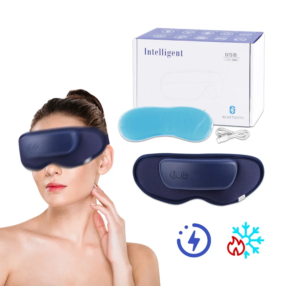 

Smart Eye Massager With Heat Cold Bluetooth Eye Massage VibrationEye Care Instrument Eyes Fatigue Relief Migraines Relief Improv