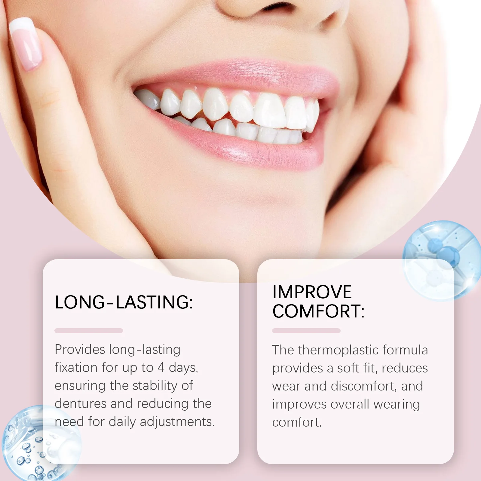 Denture Fixing Adhesive Missing Broken Solid Glue Resin Filling Granules Moldable Teeth Temporary Tooth Repair Adhesive denture adhesive