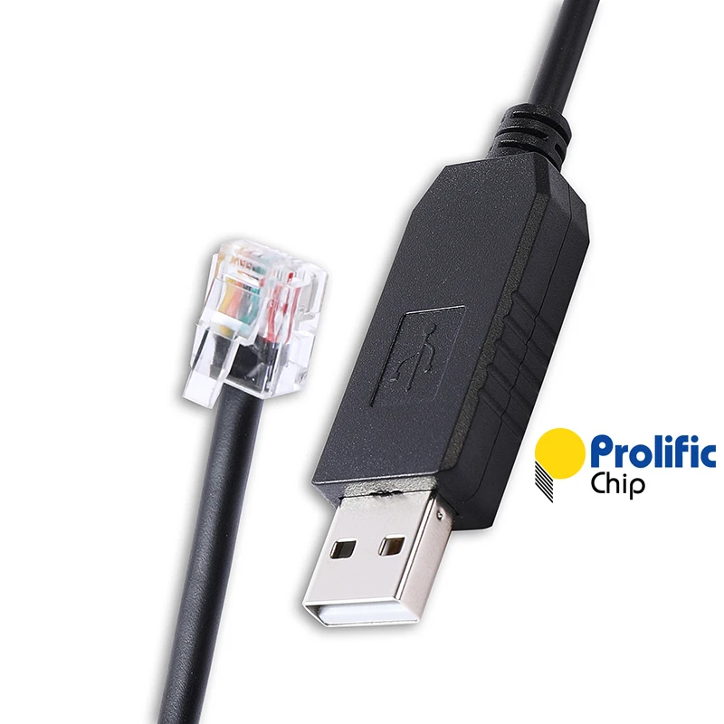 Unitronics PLC Programming Cable PL2303 USB RS232 to RJ11 6P6C Serial ...