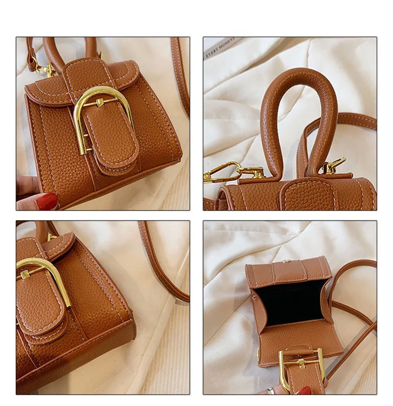 Mini Children Bags For Girl  2023 New Trend  Portable Texture Shoulder Crossbody Bag Sale With Free Shipping