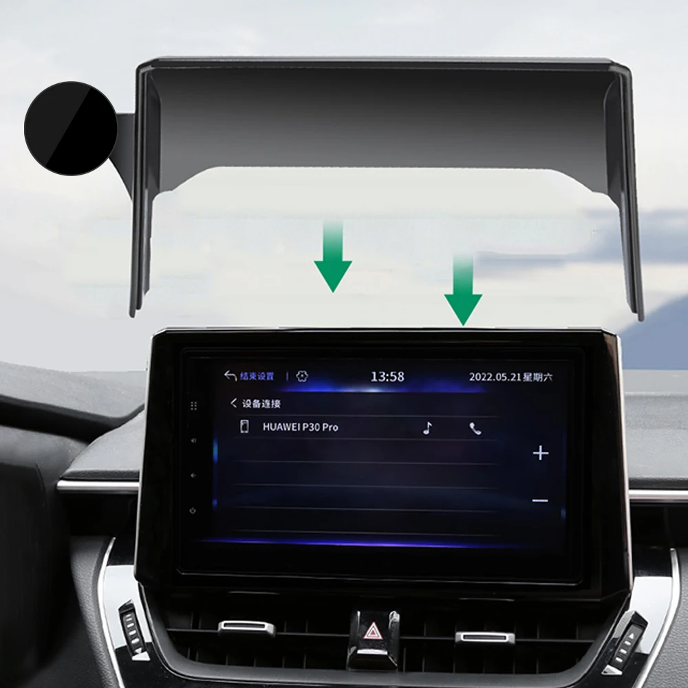 Phone Holder Multimedia Screen(8/9inch) Phone Holder Toyota Corolla E210 12th Screen Frame Phone Bracket Corolla