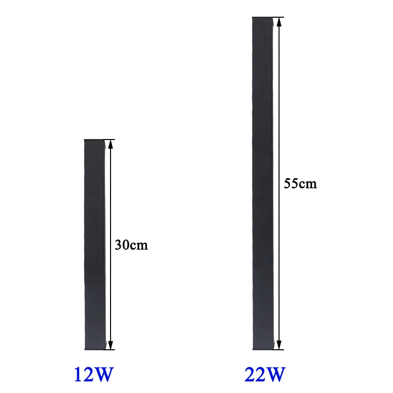 Outdoor Wall Light 12W 22W Modern Wall Lamp Garden Fence porch light Simple IndoorLiving Room Background Corridor Long Strip