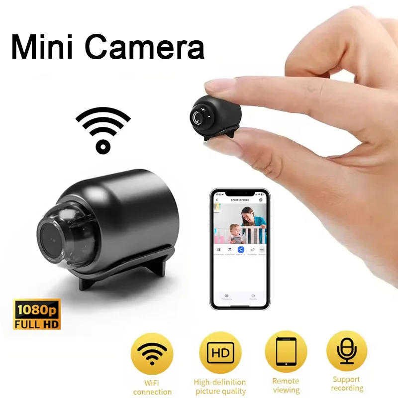 Mini Smart Kamera Drahtlose 1080P HD Überwachung Sicherheit Video Cam Nachtsicht Motion Erkennen Camcorder Cam Monitor Smart Home