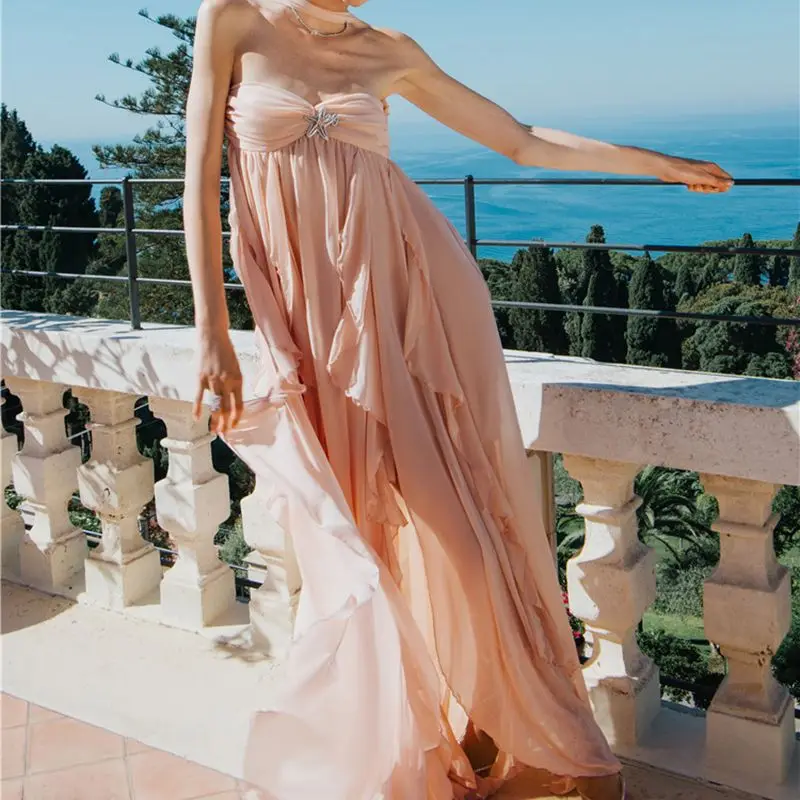 2023 Women's Elegant Wedding Dress Evening Dress Tassel Dress Party Dress Club Dress Fashion Outfit Summer Beach Clothes S3702