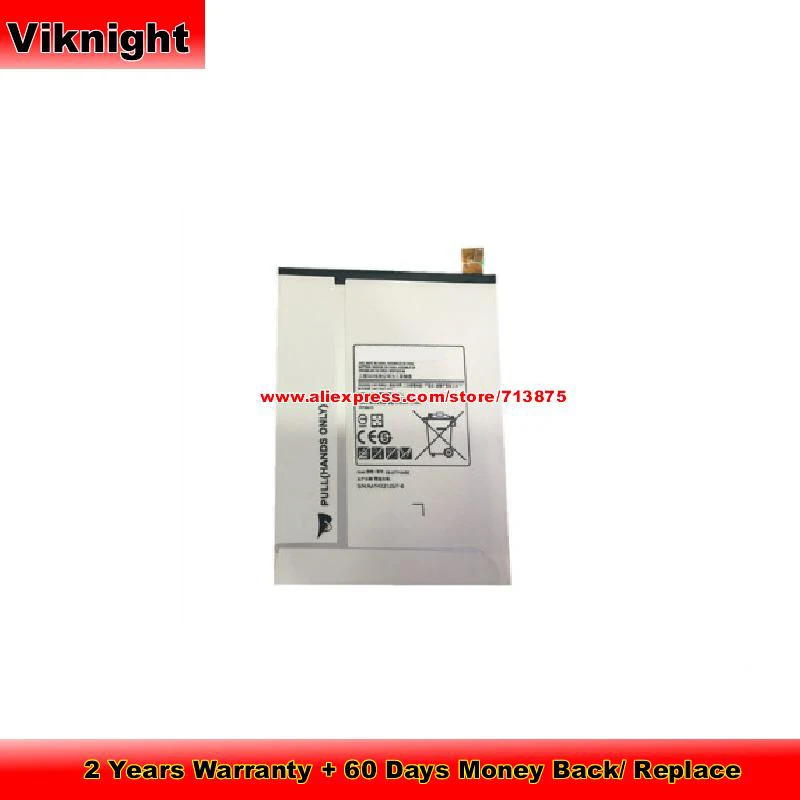 Genuíno Eb-bt710abe Bateria Eb-bt710aba para Samsung Galaxy Tab s2 8.0 Wifi Tab s2 Nook 8.0 Gh4304449a Sm-t715n0 3.85v 4000mah - Imagem 2