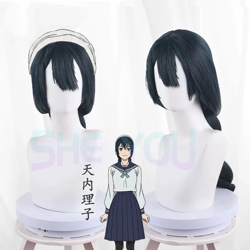

Anime Jujutsu Kaisen Cosplay Amanai Riko Cosplay Wig Blue Black 66cm Braid Heat Resistant Synthetic Wigs+Wig Cap