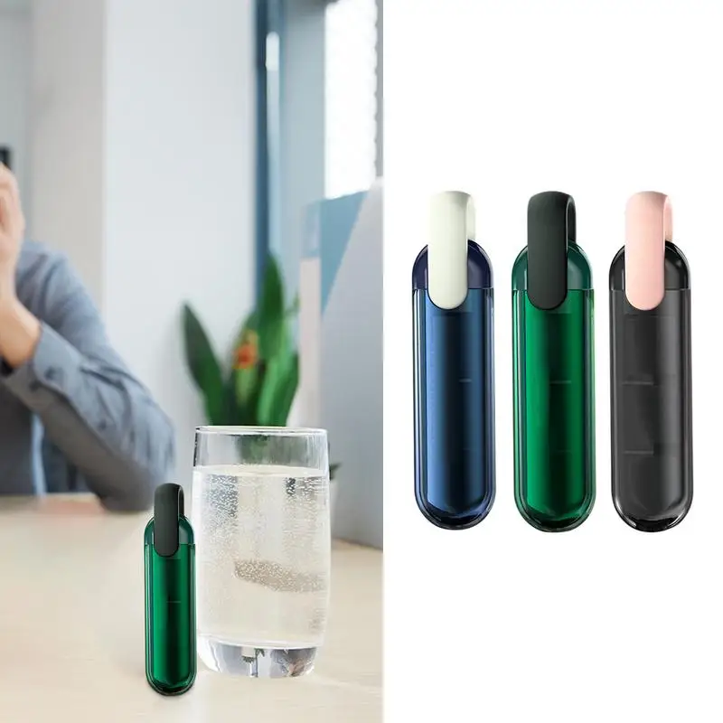 Travel Pill Organizer Small Medicine Box For Travel Pill Case 3 Compartments Portable Pocket Pill Box Medicine Organizer Daily