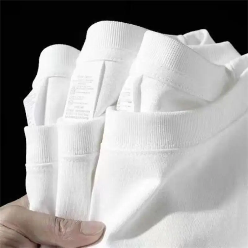 Men's Cotton Summer T-Shirt Loose Bottoming Shirt Teenage Mens pajamas Tops Casual Short-Sleeved T-Shirt Japanese Men's Clothing
