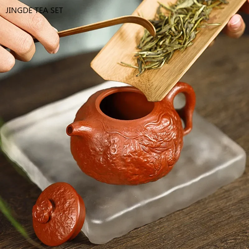 210ml Yixing Dahongpao Filter Tea Pot Master Handmade Purple Clay Beauty Teapot Chinese Zisha Tea Accessories Custom Teaware
