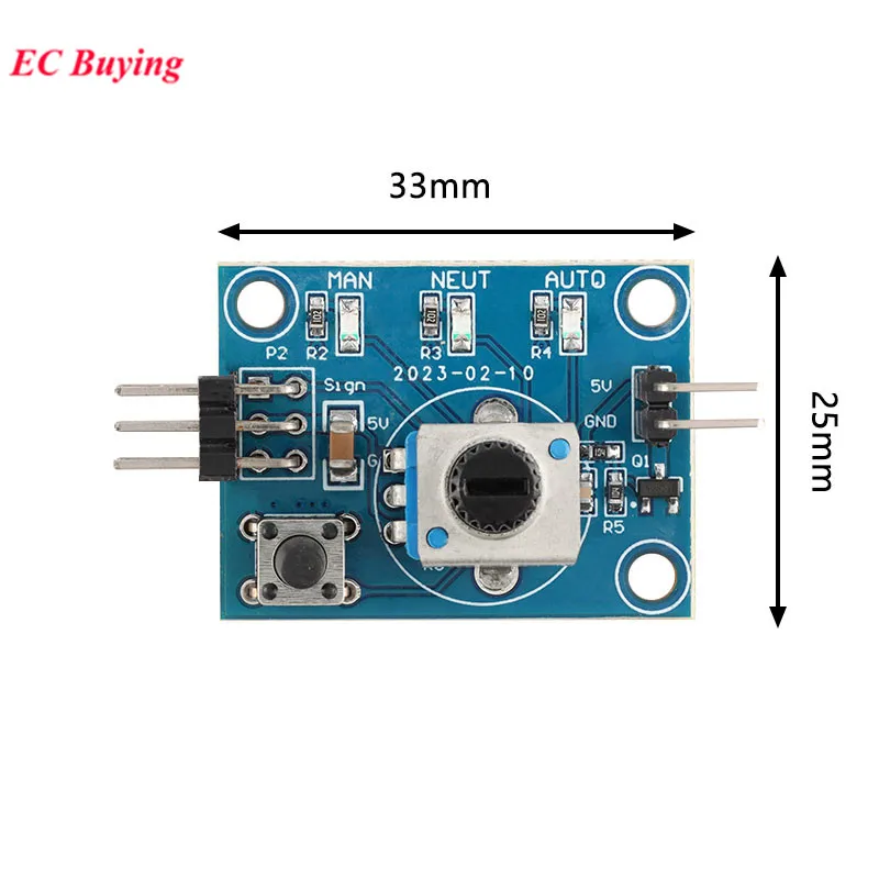 Module test servo 5V 3 modes - Carte débogage potentiomètre