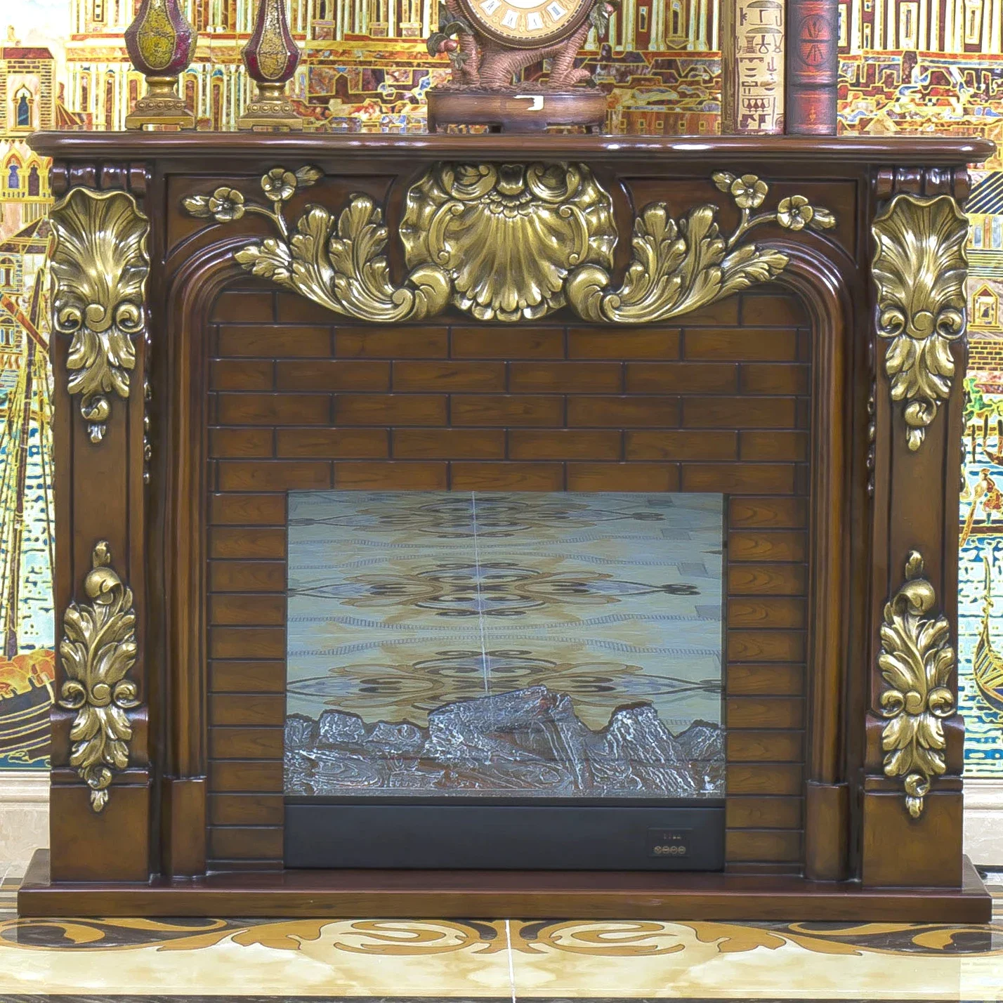 

Украшение для гостиной, согревающий камин, деревянная подстилка W150 см, Электрический фейерверк, искусственное имитационное пламя