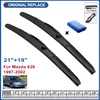 Car Wiper Blades For Mazda 626 1997-2002 Windshield Windscreen Front Window Blades 21"+19" Car Wiper 1
