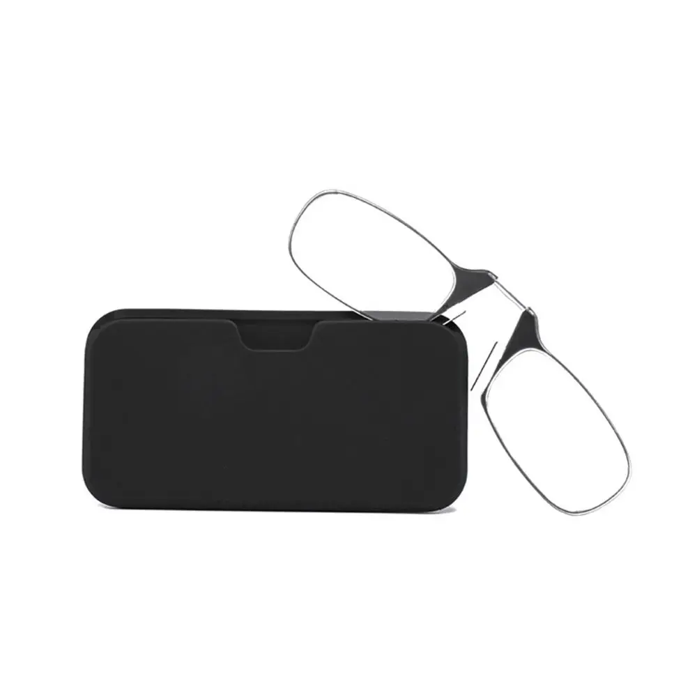 

without temples Nose Clip Reading Glasses +1.0 - +3.0 Lazy Glasses Transparent Eyeglasses Rimless Legless Nose Glasses