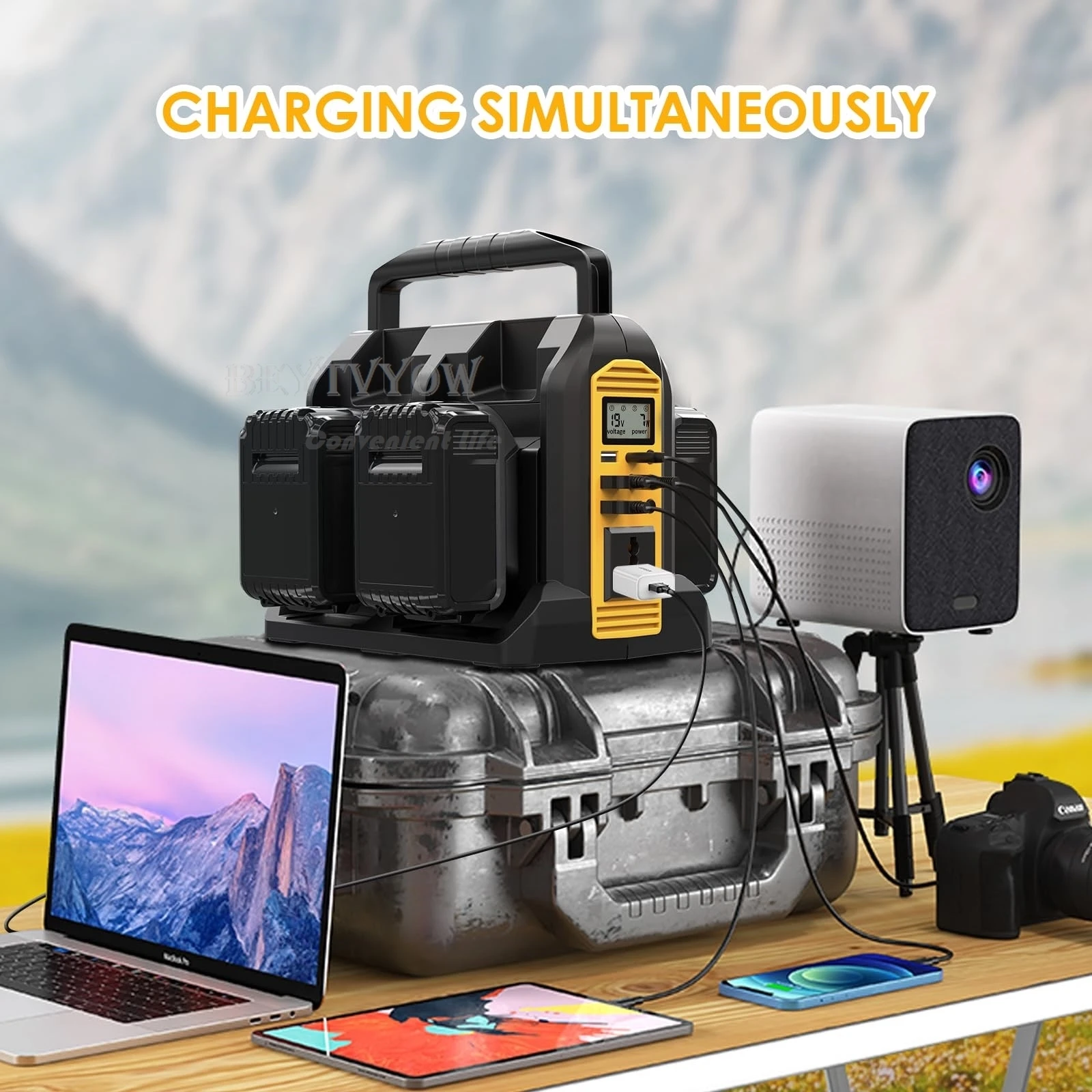 350W Power Inverter Compatible with Dewalt 20V Battery Outdoor Generators Conver