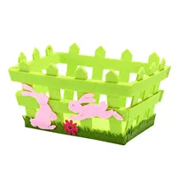 Bag Basket Fabric Storage Pouch Creative Easter Storage Candy Children Non-Woven Gift Decoration Candy Basket Small Ornament Set 2