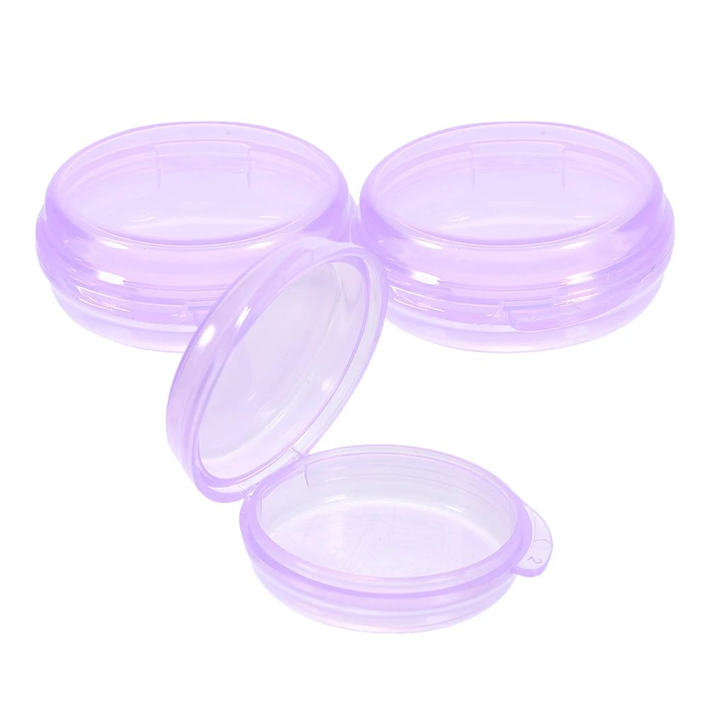Compact 3-Piece Travel Pill Organizer Set - Round Portable Medicine Dispenser and Storage Case