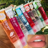 Wholesa 36pcs/set Moisturising Transparent Lip Gloss Rosehip Argan Mint Coconut FlavourSemi-transparent Plumping Lip OilGift Set 1
