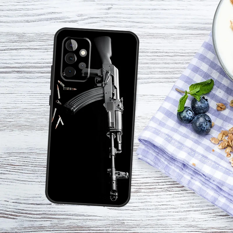 Tactical AK47 Handgun Gun Bullet Design Protective Phone Case Cover