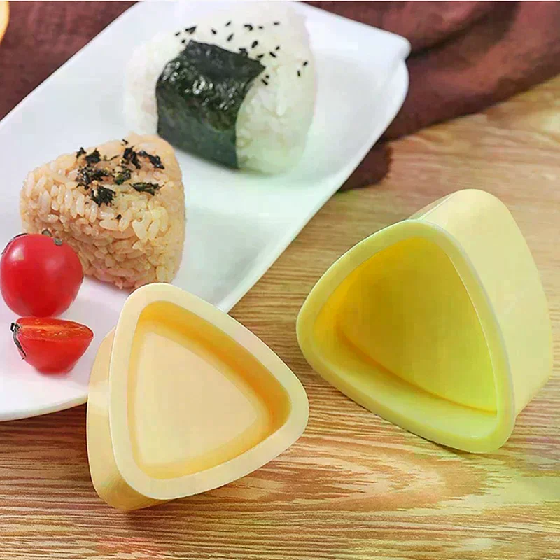 (NEW)1Pc Diy 스시 몰드 오니기리 라이스 볼 푸드 프레스 삼각형 스시 메이커 몰드 일본 홈 키친 벤토 액세서리 도구