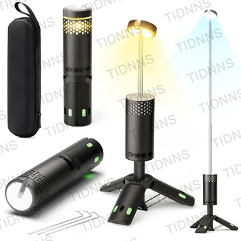 2024 캠핑 조명, USB 충전식 LED 비상 램프, 야외 휴대용 랜턴, 마그네틱 손전등, 바베큐 텐트용, 10000mAh