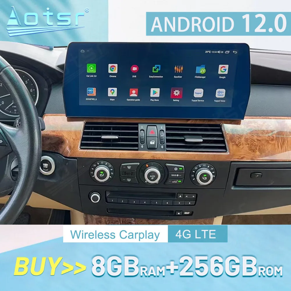 

Автомагнитола для BMW 5 серии CCC 2006-2010 CARPLAY Android 12, автомобильный радиоприемник, Авторадио, мультимедийный плеер, GPS-навигация