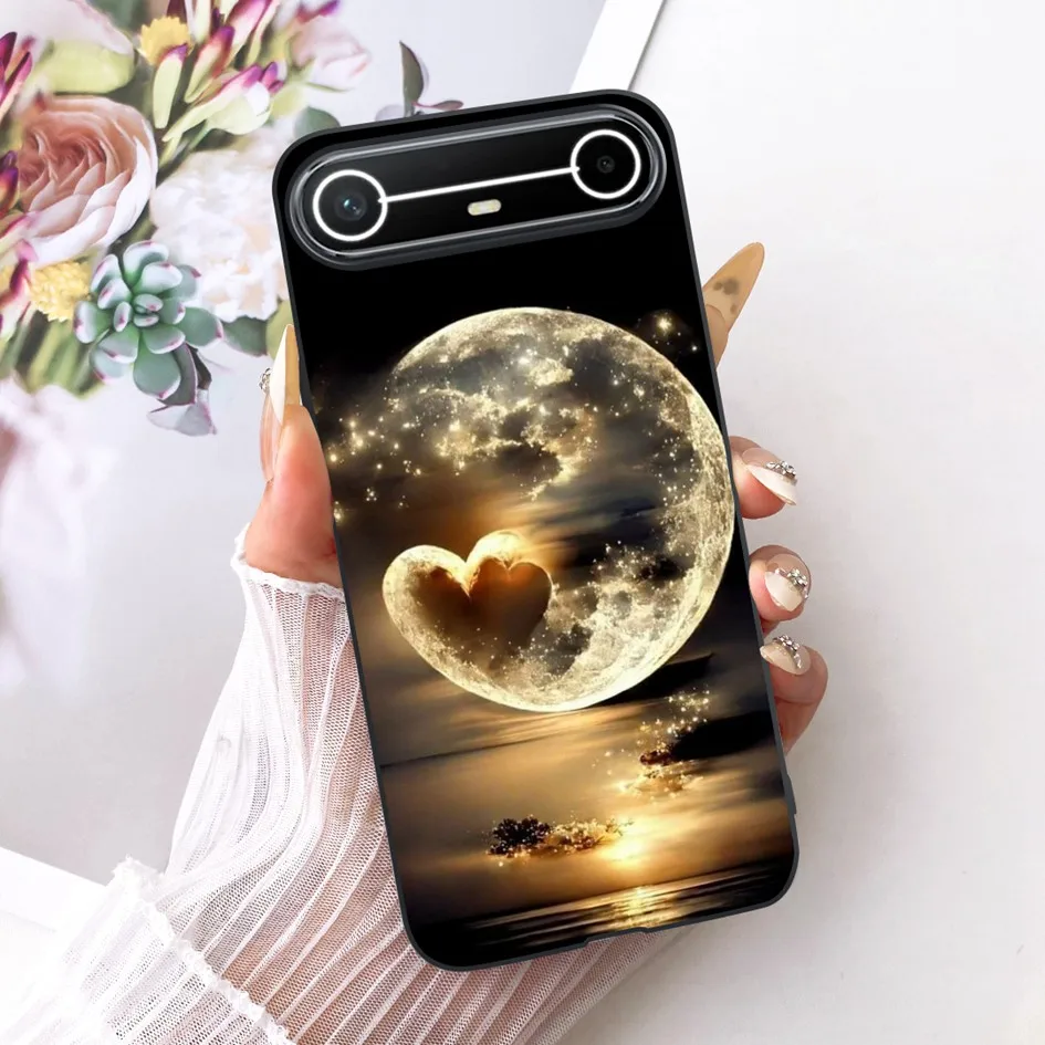 New Fashion Flower Bowknot Soft Silicone Protective Bumper Case - Slim Design