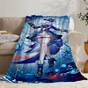 Fur Blanket Throw Furina Sofa Blankets Characters Fluffy Plaid Microfiber Bedding Luxury Blankets King Size Home and Decoration 1