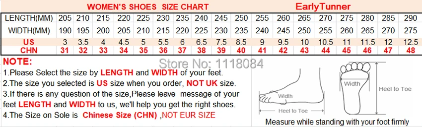 New size chart