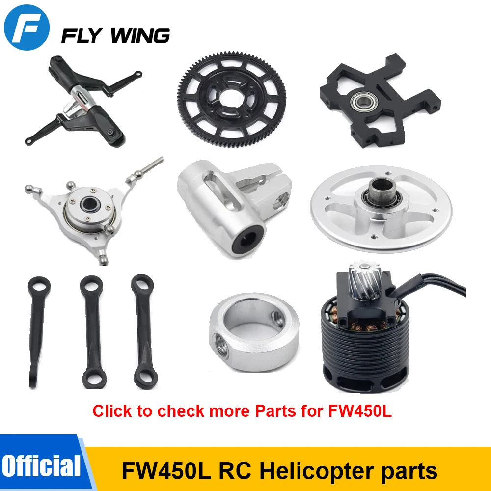 Fly Wing FW450L V3 RC Helicopter Parts - Batteries, Motors, ESCs, Servos, Belts & More!