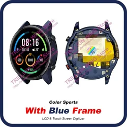 Premium AMOLED Display Touch Screen Replacement for Xiaomi Mi Watch Color Sports Edition (With Blue Frame)