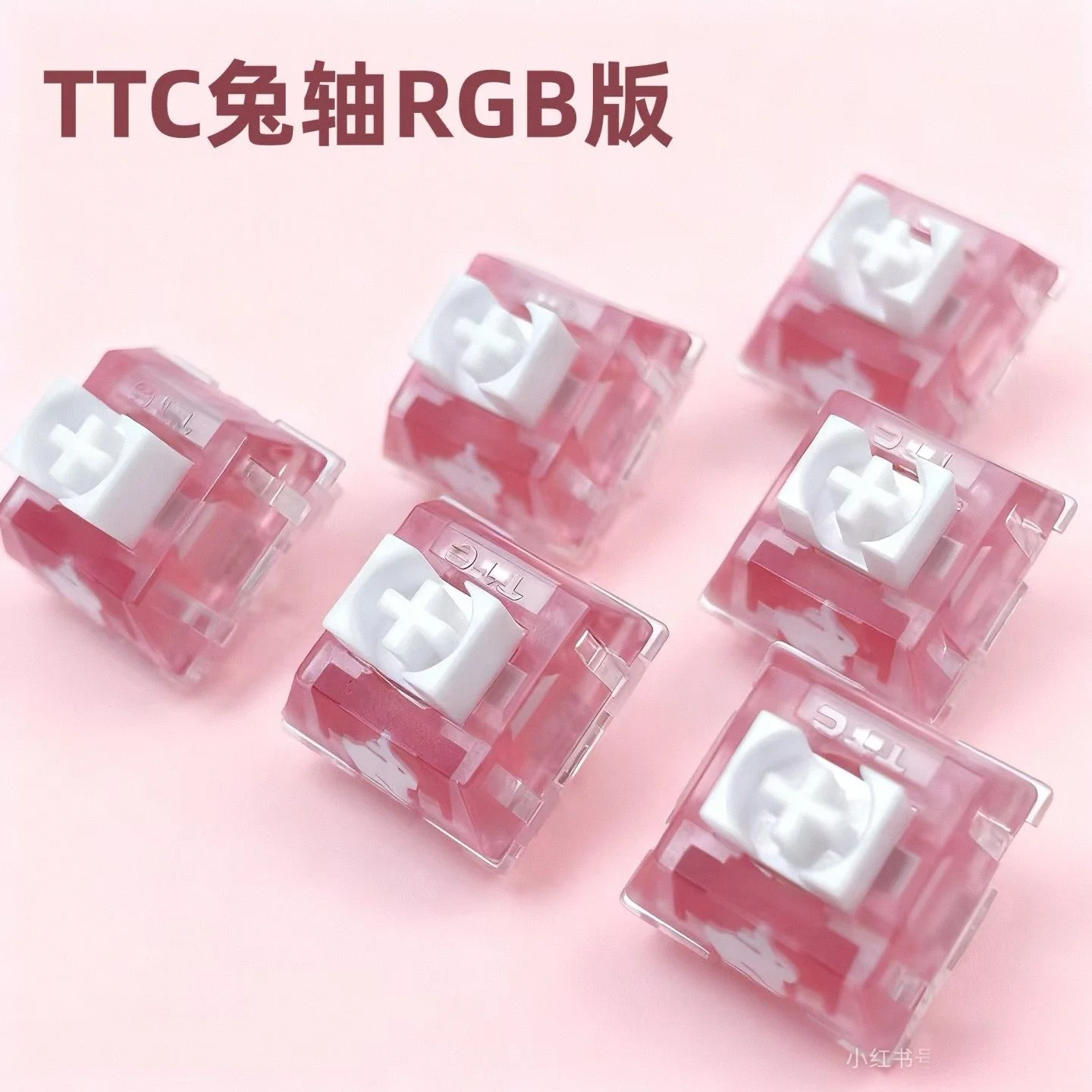 TTC ラビットサイレント　キースイッチ　 RGB対応　 100個 TTC ラビットスイッチ サイレントリニア 42g RGB TTC サイレント