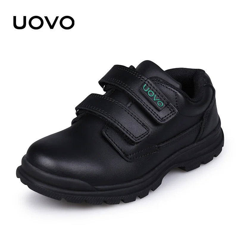 Baby Shoes UOVO Kids Leather Shoes For Boys School Show Dress Shoes Classic British Oxford Children Wedding Loafer Moccasins