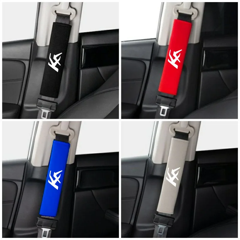2pcs Car Seat Belt Cover Shoulder Pads Auto Interior Decoration Accessories For Ford KA Car Accessories