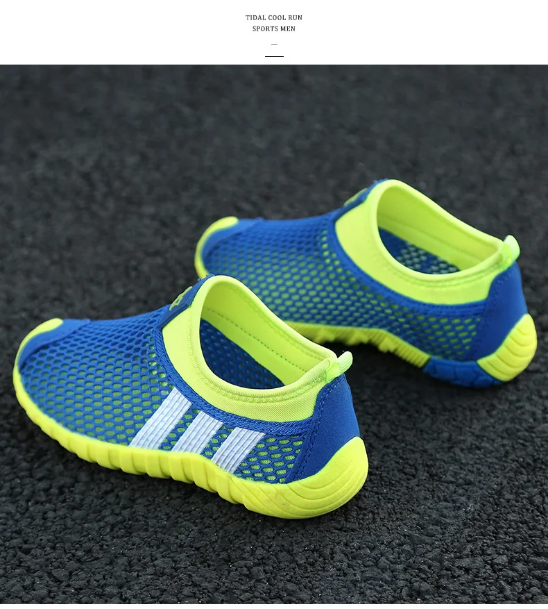 Summer Boys Soft Net Sport Shoes Fashion Light Mesh Sneakers Kids Children Casual Shoes Autumn Tenis Footwear Breathable Slip On boy sandals fashion