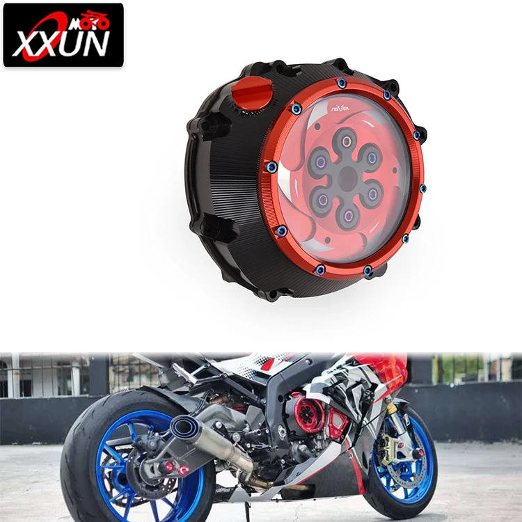 

XXUN Motorcycle Accessories Racing Clear Clutch Cover Spring Retainer R for BMW S1000R S1000RR S1000XR HP4 2007-2020