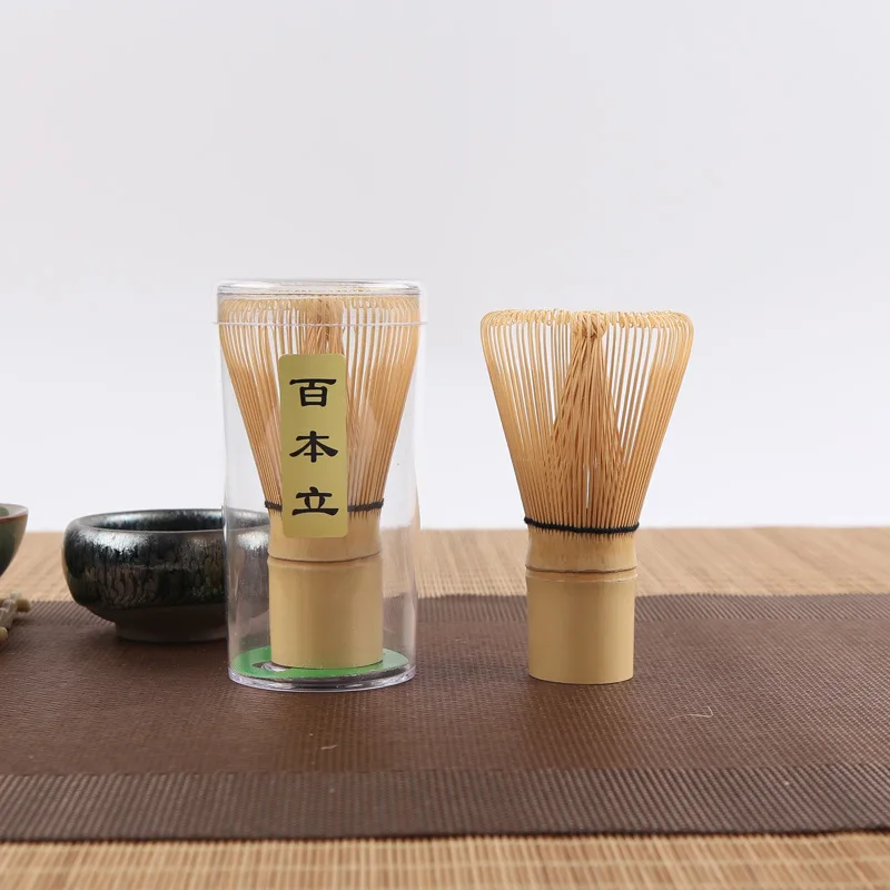 Matcha Green Tea Powder Whisk Teaware Japanese Ceremony Bamboo Chasen Tea Tool Brush 100 Kitchen Accessories tea whisk