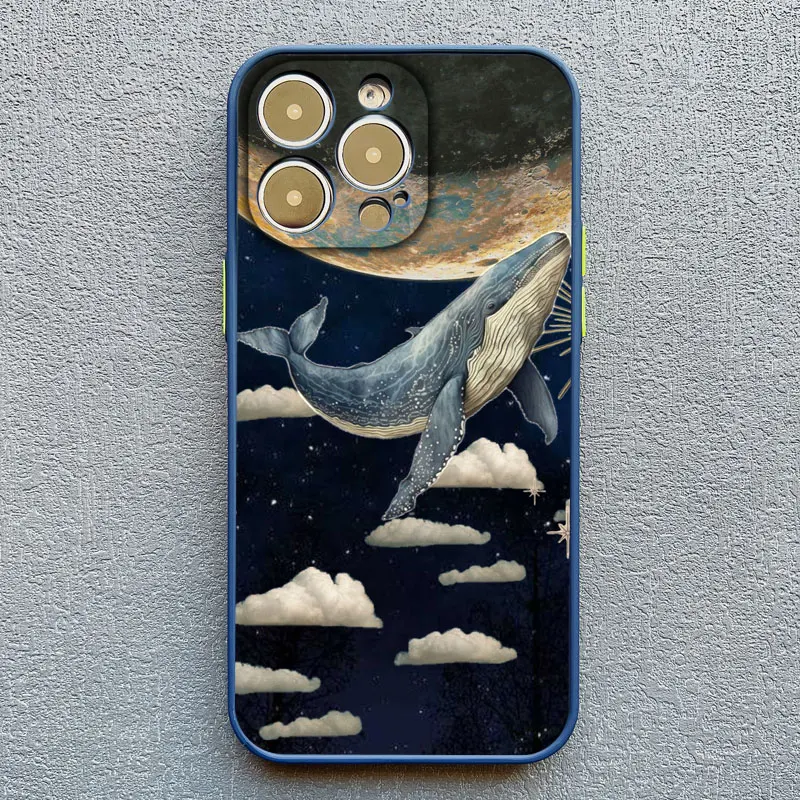 Cosmic Whale Shark Swimming Phone Case Cover