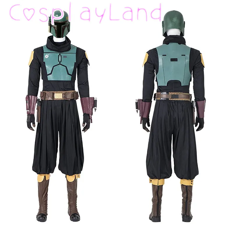 Boba Fett Cosplay Outfit Supereroe Jango Son Battle Costume Con Puntelli Di Proiettile Custom Made Halloween Carnival Suit