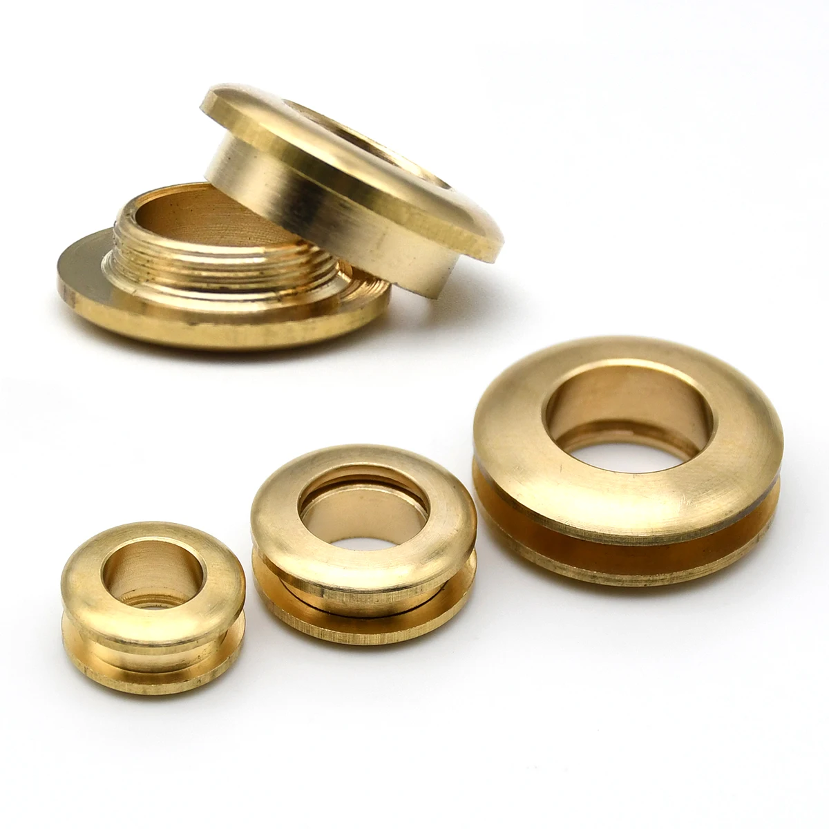 2pcs Solid Brass Screw Back Eyelets with Washer Grommets Leather Craft Accessory for Bag Garment Shoe Clothes Jeans Decoration