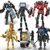 Moc Skibidi Toilet Action Figures Model builing Blocks Camerman Titan Speakerman Surveillance Man TVMan Boys Toys For Kids Gifts 6