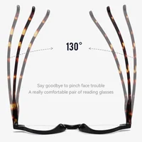 Lunettes de lecture Vintage tout usage, demi-monture, Anti-bleu, à la mode, pour hommes et femmes, pour personnes âgées + 1.0 à + 4.0, protège les yeux 3