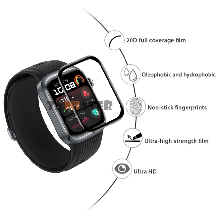 Premium 3D Curved Screen Protector for Smartwatches - Soft Film Protective Cover