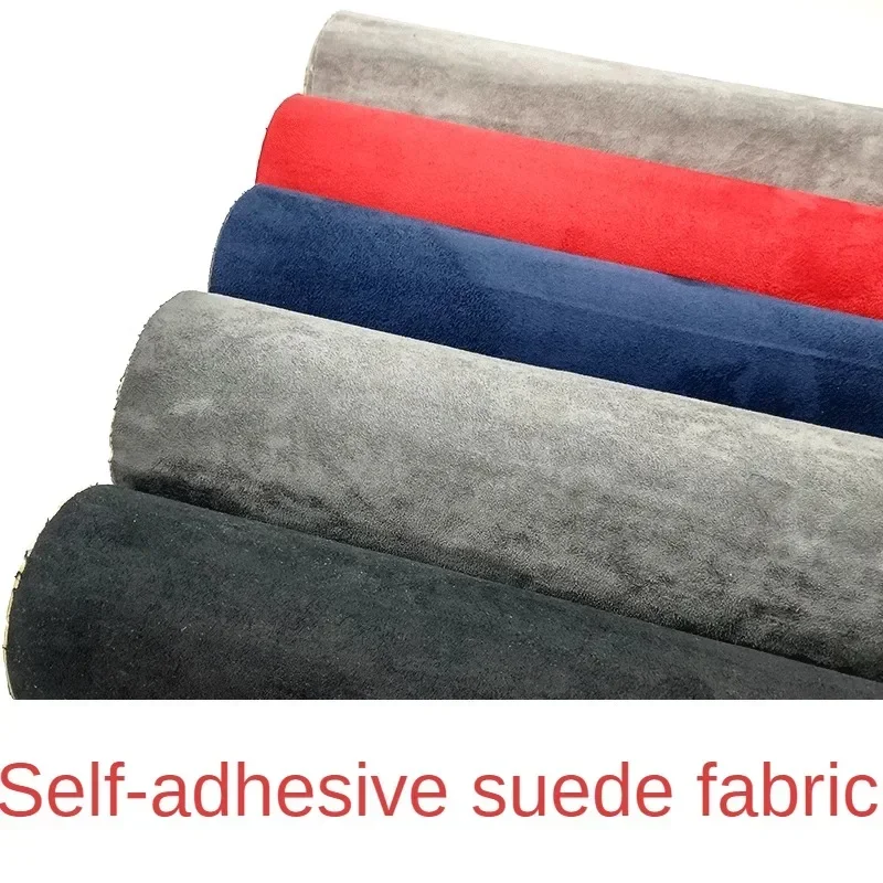 Suede Fabric Patch Self-adhesive Suede Fabric Half A Meter for Car Decoration Gift Box Package Diy Sewing