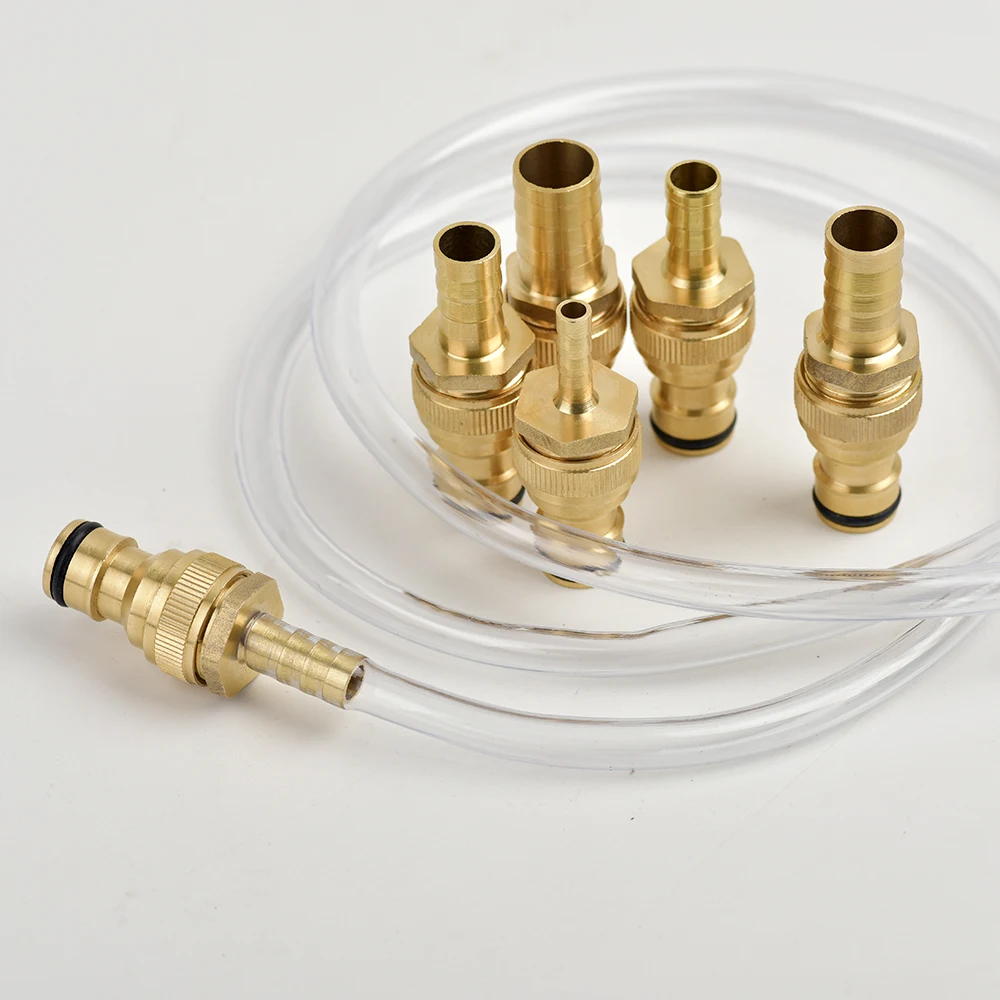 Brass Barb Hose Adapter for Garden Irrigation - Quick Connect Male and Female Fitting, 6/8/10/12/14/16/19/25mm Sizes Available 6