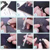 325PCS (80 set) Heavy Duty Snap Fasteners Press Studs Kit +Poppers Leather Button Tool For DIY Clothes Garment Bag Shoes 5