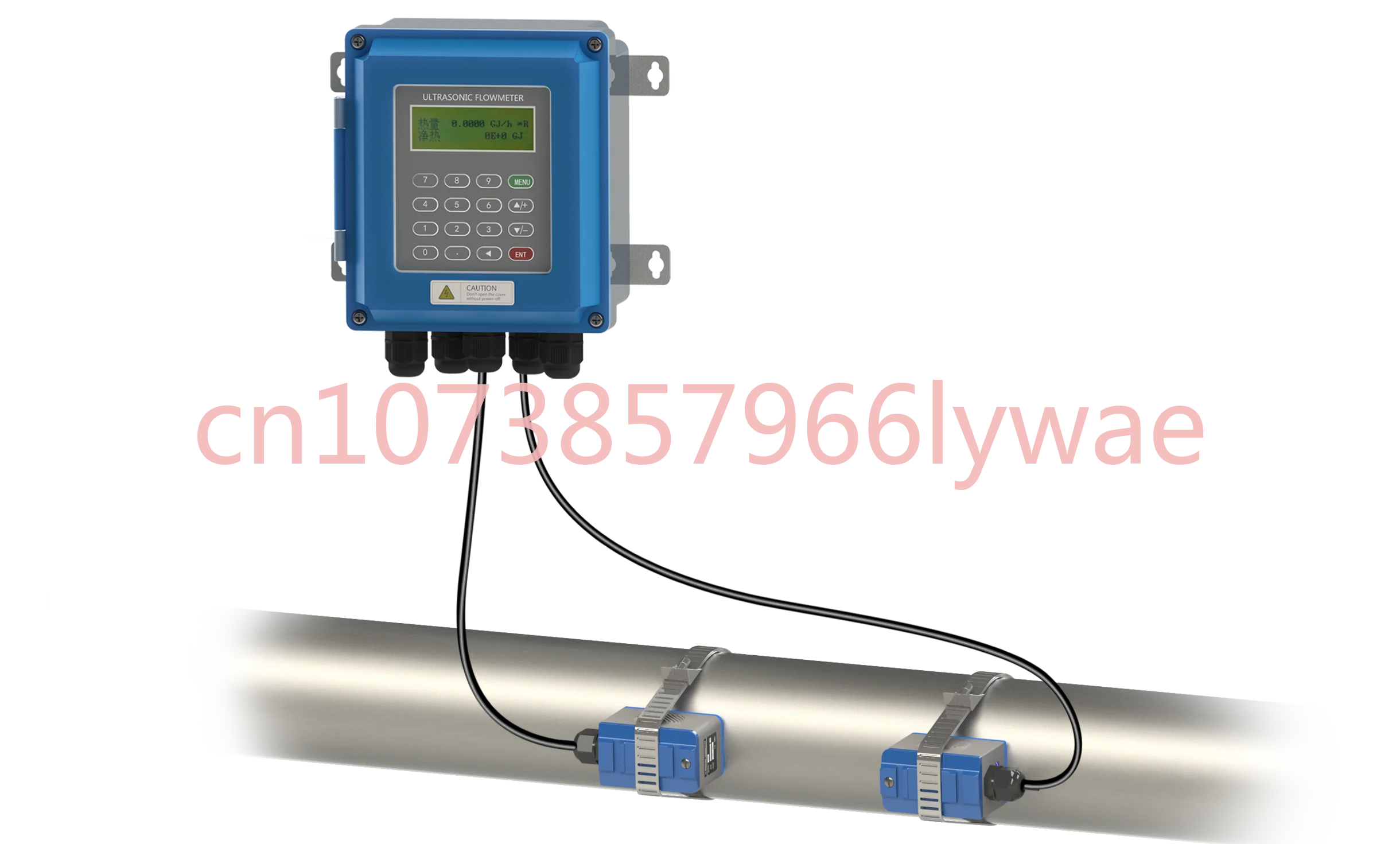 

TUF-2000B Wall-Mounted Flowmeter External Clamp Type