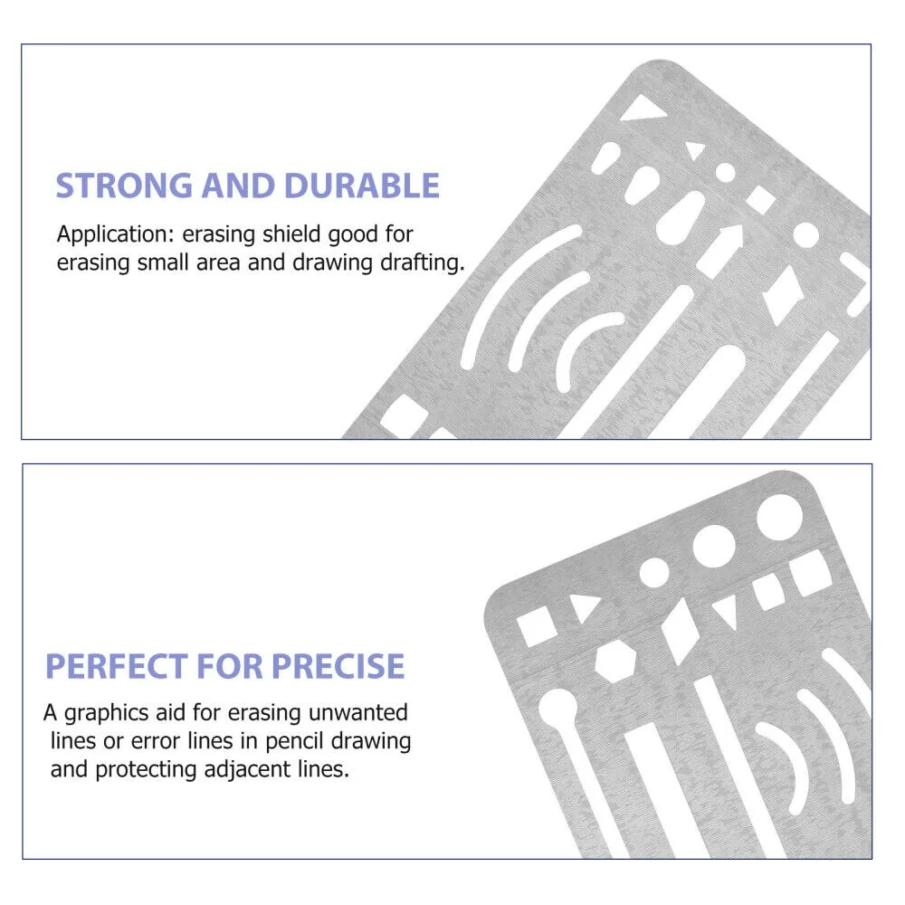1Pcs 27 holes Erasing Shield Craft Stencils Stainless Steel Eraser  Templates Circle Letter Shield Drawing Drafting Tools - AliExpress