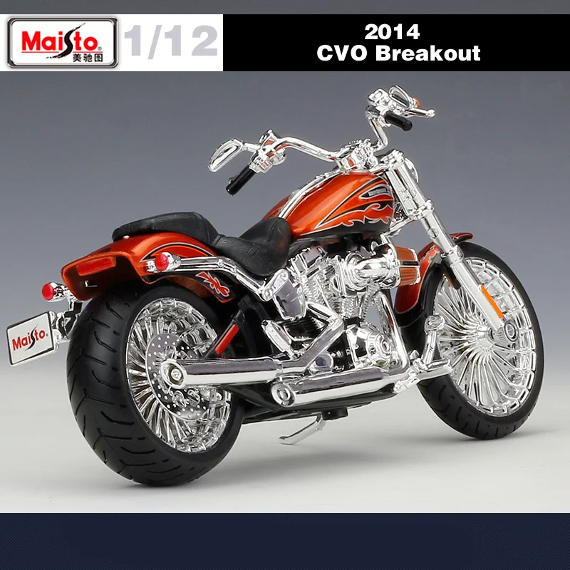 Maisto 1:12 Harley 2014 CVO BREAKOUT Alloy Racing Motorcycle Model Simulation Metal Street Motorcycle Model Childrens Toys Gifts 5
